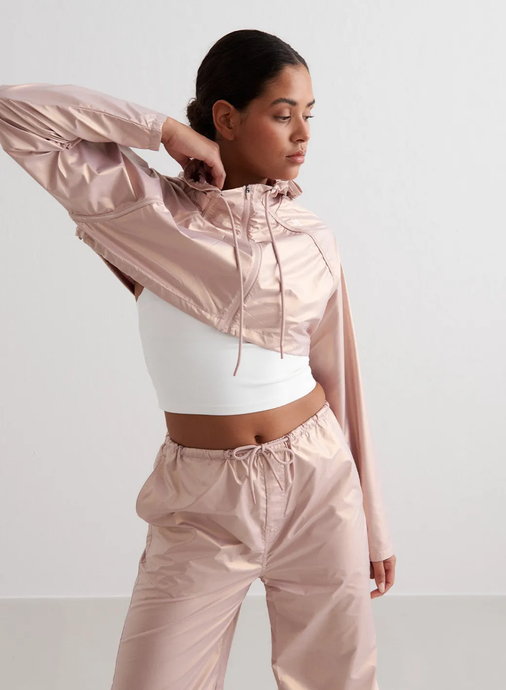 Metallic Cropped Jacket>AIM’N Discount