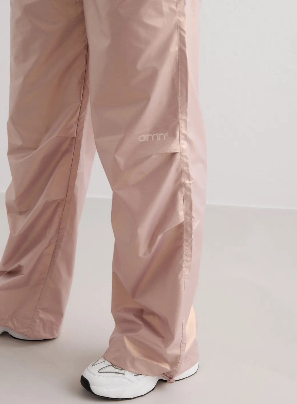 Metallic Plain Parachute Pants>AIM’N Discount
