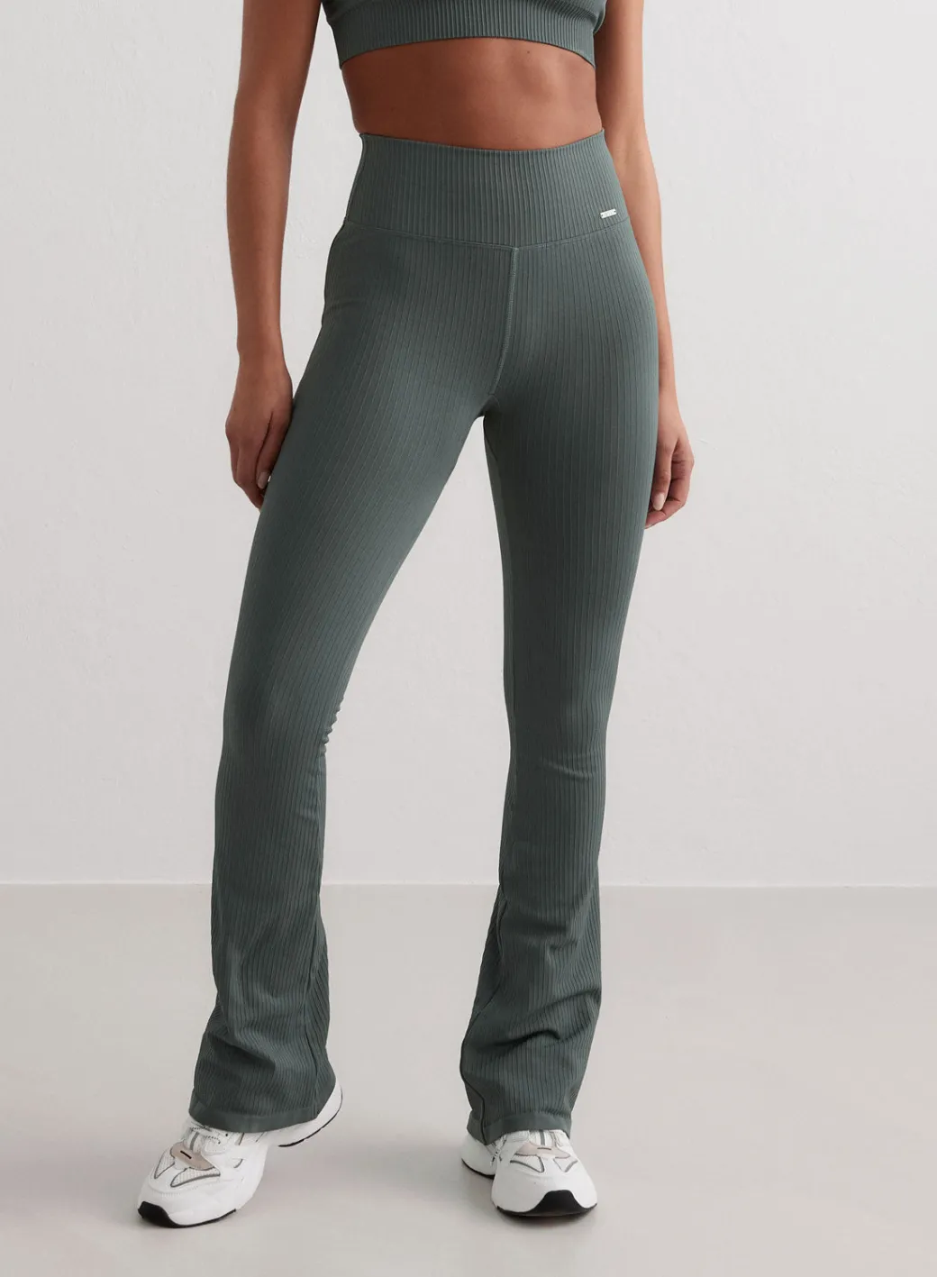 Ribbed Seamless Flare Tights>AIM’N New