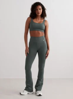 Ribbed Seamless Flare Tights><noscript><img width=