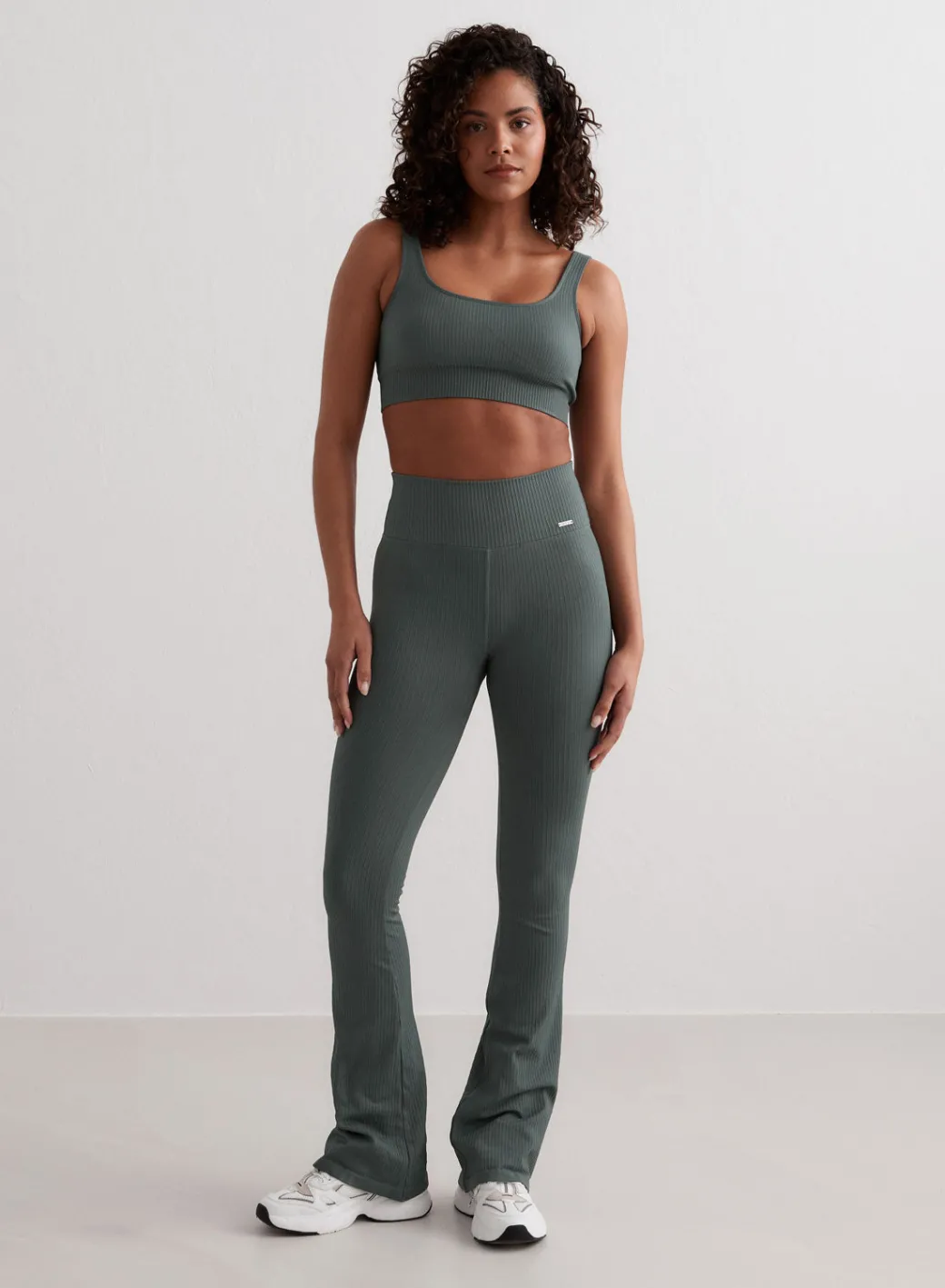 Ribbed Seamless Flare Tights>AIM’N New