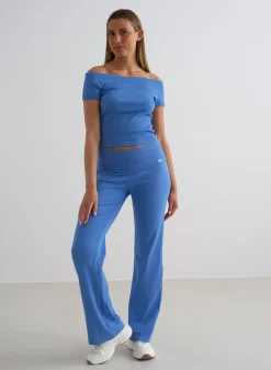 Ease Ribbed Off-shoulder Top><noscript><img width=