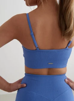 Ribbed mless Strap Bra><noscript><img width=