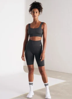 Ribbed Seamless Biker Shorts><noscript><img width=