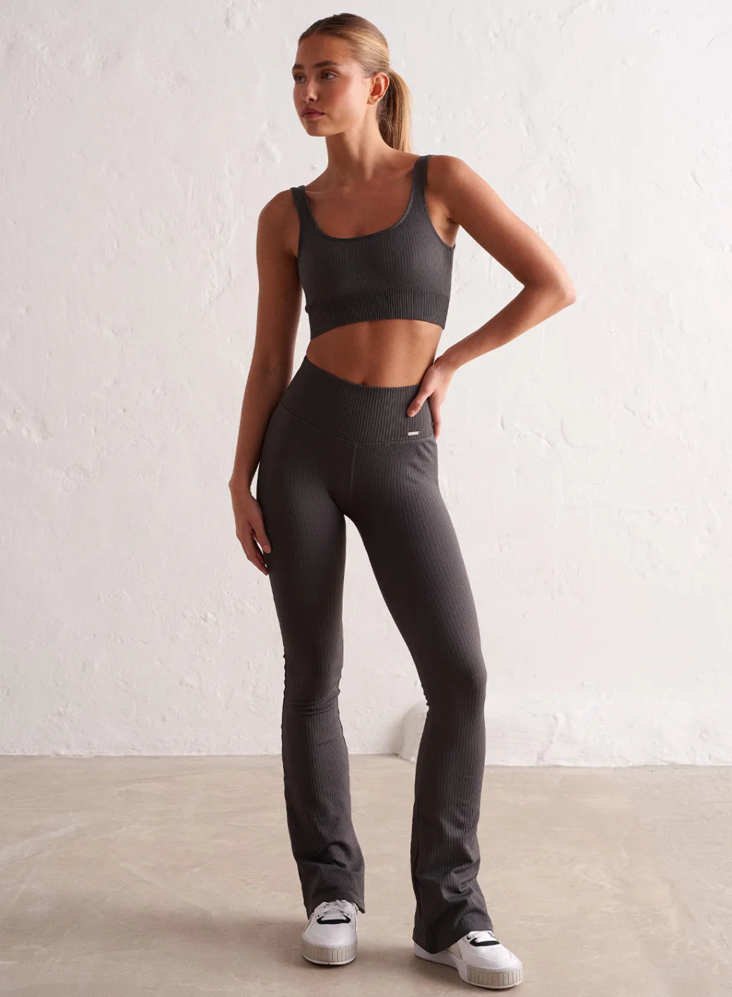 Ribbed Seamless Flare Tights>AIM’N Discount