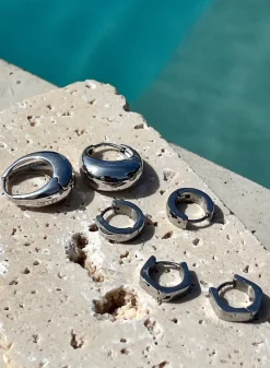 Waterproof Drop Hoop Earrings><noscript><img width=