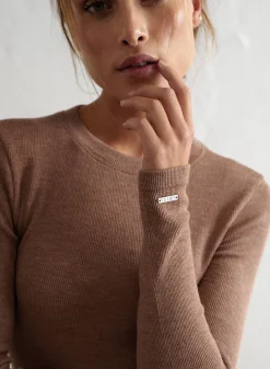 Ribbed Wool Long Sleeve>AIM’N Clearance