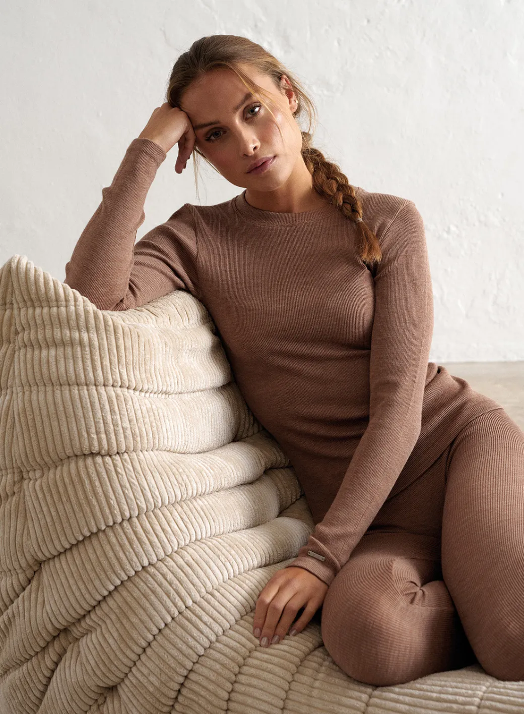 Ribbed Wool Long Sleeve>AIM’N Clearance