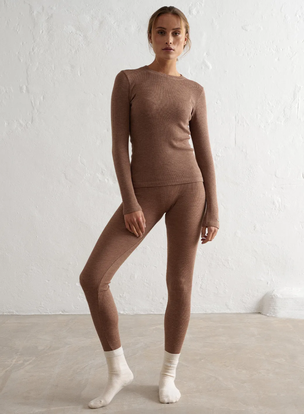 Ribbed Wool Long Sleeve>AIM’N Clearance