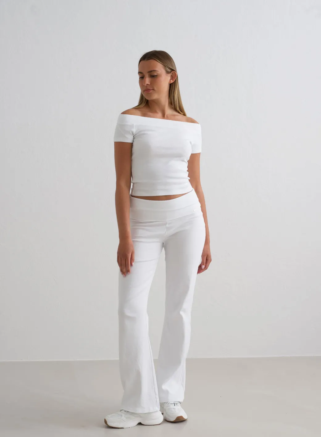 Ease Ribbed Off-shoulder Top>AIM’N Online