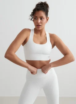 High Support Ribbed Bra><noscript><img width=