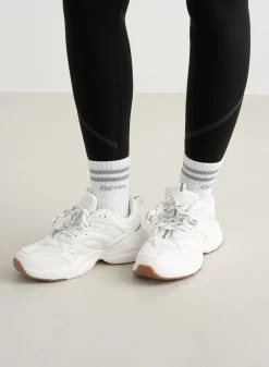 White Reflective Aim High Socks><noscript><img width=