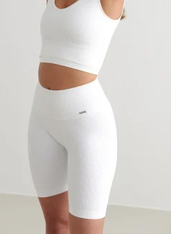 Ribbed Seamless Biker Shorts>AIM’N
