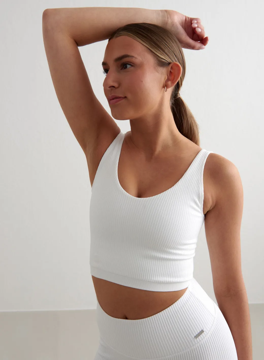 Ribbed Seamless Bralette>AIM’N