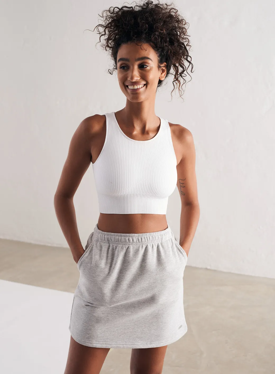 Ribbed Seamless Crop Top>AIM’N Online